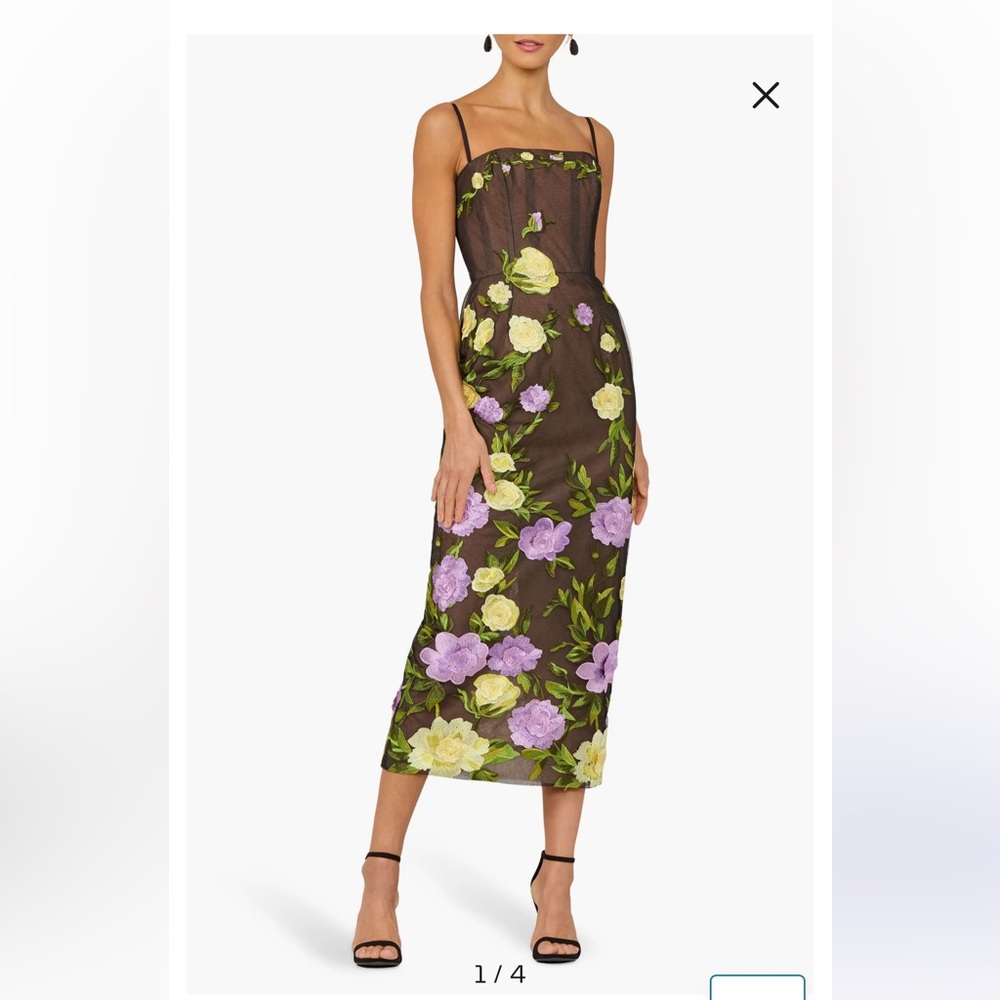 Helsi Gemma Floral Embroidered Midi Dress